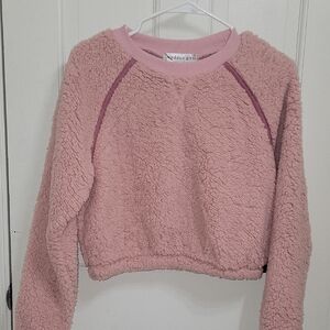 Madden Girl Pink Cropped Pullover